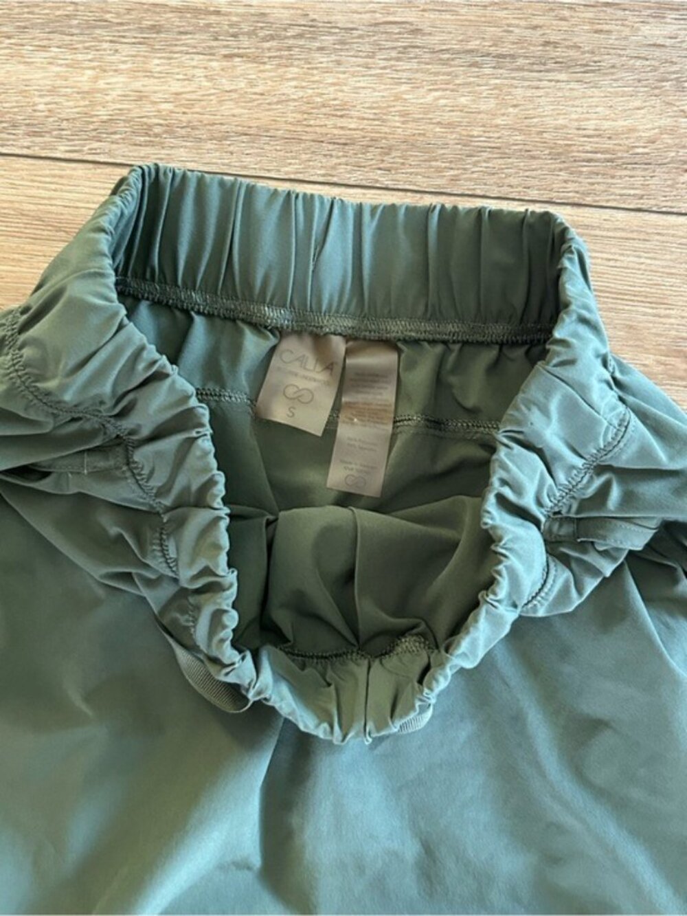Calia By Carrie Underwood Drawstring Elastic Waist Athletic Skirt Green Sporty - Picture 5 of 12